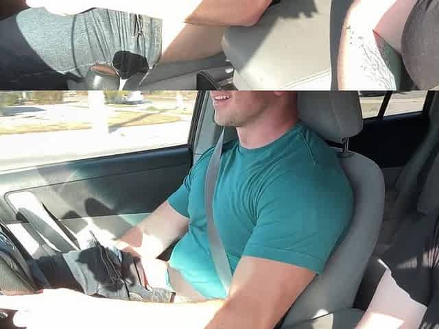Almost Caught Having Risky Public Car Sex