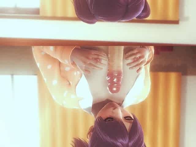 Cute angel in pajamas is shy, but gets fun