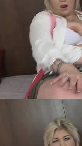 Horny Blonde BBW Margareta Likes to Play with Her Fat Pussy