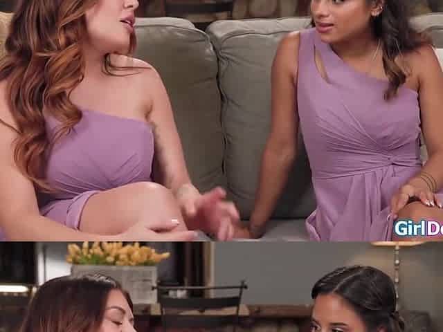 I Rub My Pussy Against Busty Stepmoms Snatch And We Both Cum