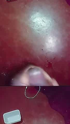 Abode male masturbating his ebony hard darksome rod when alone in the abode ????????????