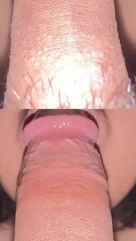 Sloppy Closeup Blowjob Hot Stepmom Sucking Stepson's Cock Then He Accidently Cum in Her Mouth