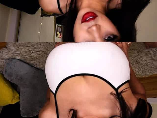 Beautiful brunette with big boobs jerk off instrucions