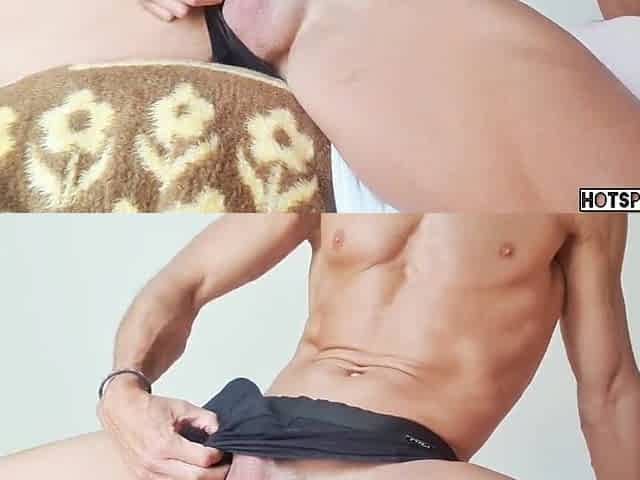 Impressive Pumped up Stud masturbating With a Glamorous rod Bracelet - Biggest Spunk flow!