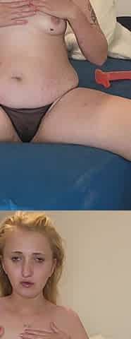 Blonde Goddes Says Another Guys Name While Fucking Herself