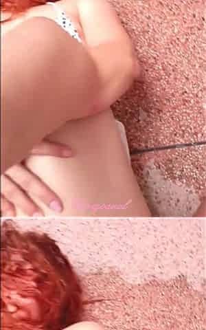 My Latina Girlfriend Loves to Get Her Tight Asshole Fucked by the Pool