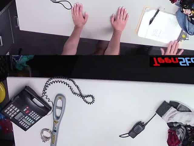 Teen 18+ Suspect Offers Her Shaved Pussy To Avoid Jail
