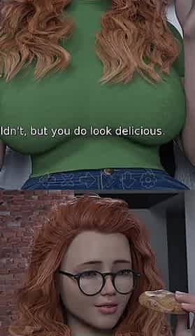 Redhead with Big Boobs - Adored by the Devil #12 an Animated Porn Game