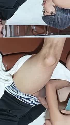 They Take Very Good Care of Me I Have a Very Hot Stepsister. I Love Feeling Her Wet Mouth on My Cock