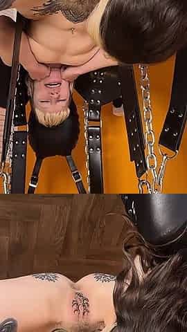 Home Video - Attempted Pussy Fisting on Sex Swing