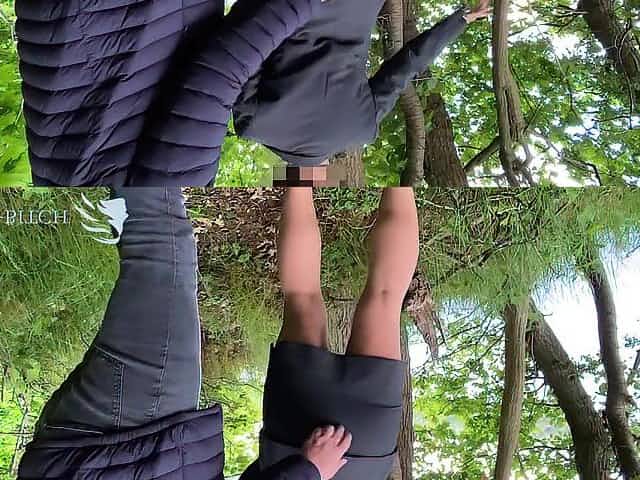 hawt secretary used outdoors in the woods - coarse ripping her white blouse