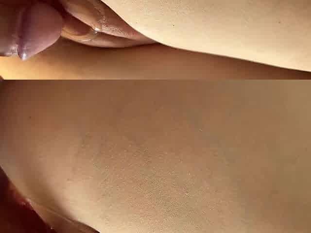 Cunt teasing with a tiny soft rod