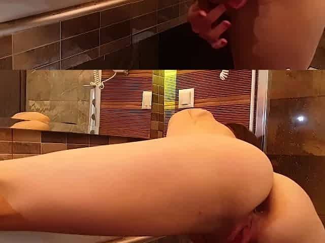 Luckyasshole - Lucky Guy in Shower Fucked his Step Sister