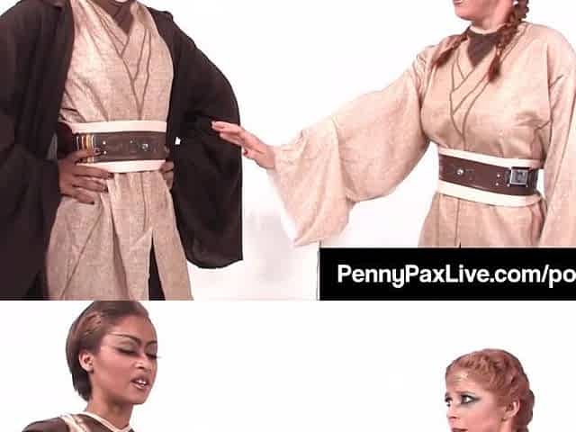 Cosplay Jedi Penny Pax & Skin Diamond Use The Raunchy Forze!