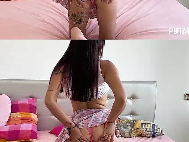 PutaLocura - Tiny Latin babe Allison Lovely screwing and sucking your knob in fantastic POV