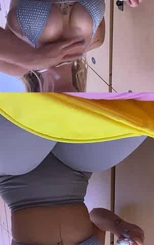 Great Big Boobs On Masturbating Redhead