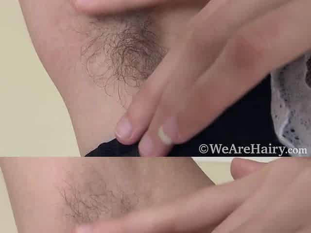 Ralina toughes her hairy pussy