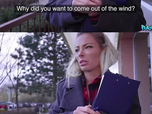 Pretty blonde collected money and gave him a nice time also POV