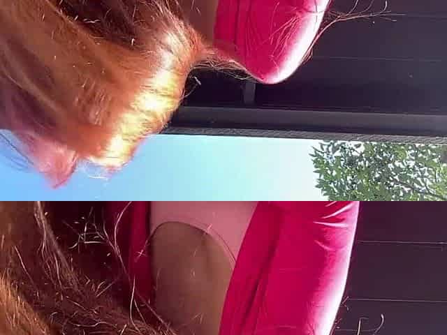 European Stepmom Artemisia Love Outside hair fetish slow mo