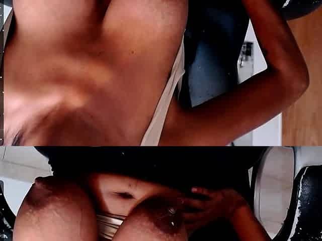 Big boobs webcam slut toys her asshole