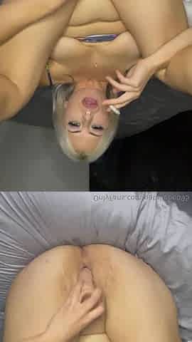 Natalie smoking