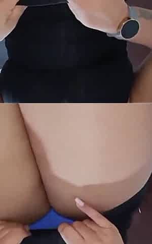 With a Black Dress and Pregnant I Really Want to Be Hit Hard!!