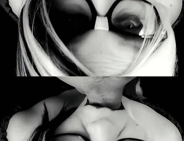 Hot nerd swallows a load