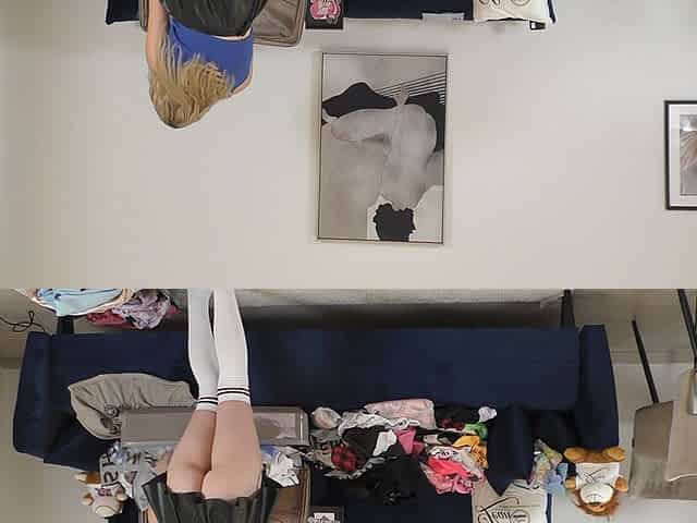 Hot Blonde Short Skirt Lover Beautiful Girl Comes for a Fashion Try on Haul Turns Out a Porn Casting