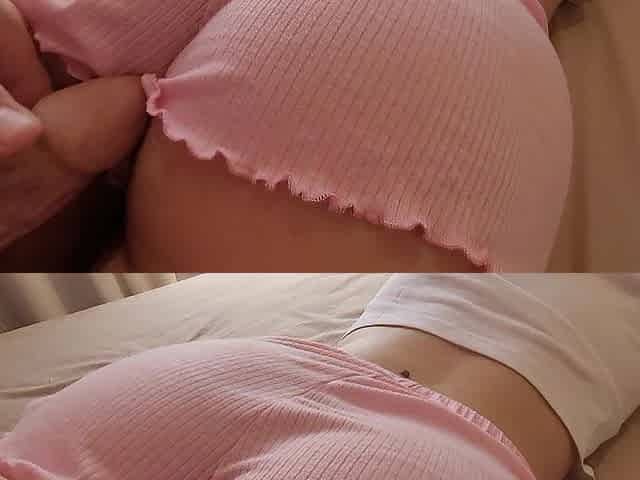 I Let Stepbrother RUB His Dong against My Large Booty after Teasing Him