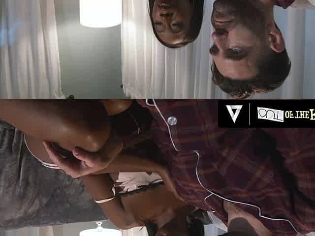 Black stepdaughter Lily Starfire makes her booty work for that cock