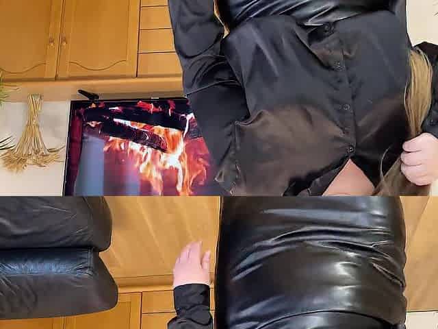 Be a stud - cum on your stepmom's leather petticoat