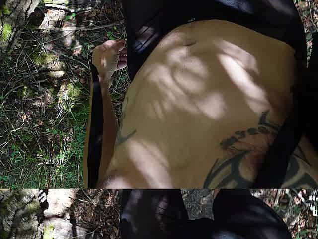 alex pervers fr implores for attention during the time that absolutely nude in trees