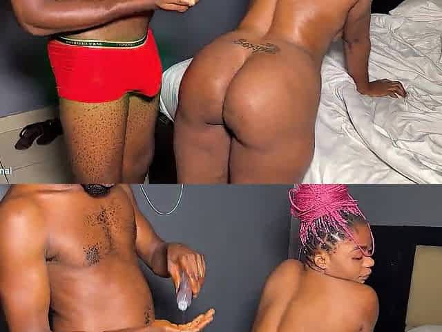 black vee gets oiled up and drilled by general