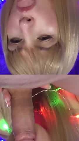 Amazing Blowjob with Cum in Mouth and Cum Play After Happy New Year's Party