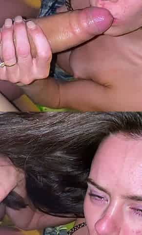 Latina girl has a big cock blowjob pov style