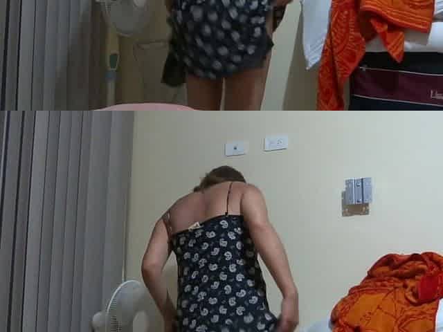 Beautiful Stepmom on Beach Vacation Shows off and Undresses to Be Fucked by Her Stepson