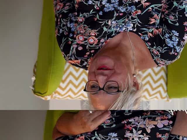 Blonde granny Babet takes a stiff shaft in her fat vagina