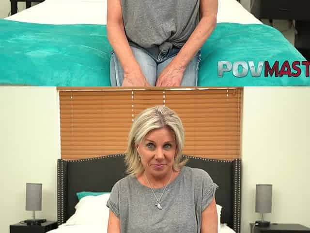 Sexy Busty Blonde Cougar Payton Hall Takes Big Dick Pov