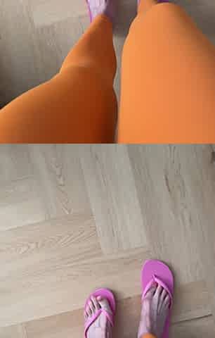 Show Feet in Flip Flops