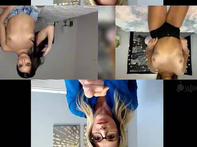 Mature blonde cougar explores remote sensual masturbation with her stepdaughters