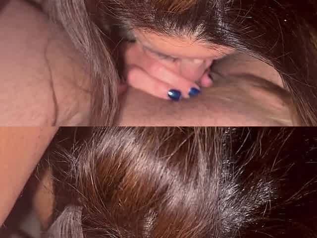 Ex-husband blowjob turns into finger fucking me then fucked me into my period.