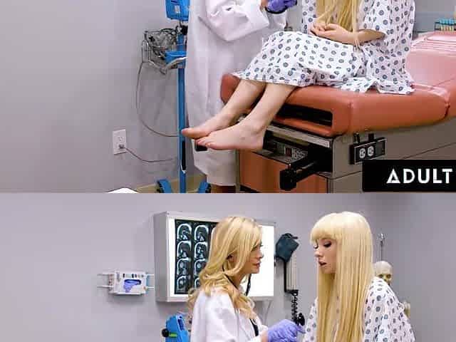 Lesbo Squirts Galore On Doctor - FR