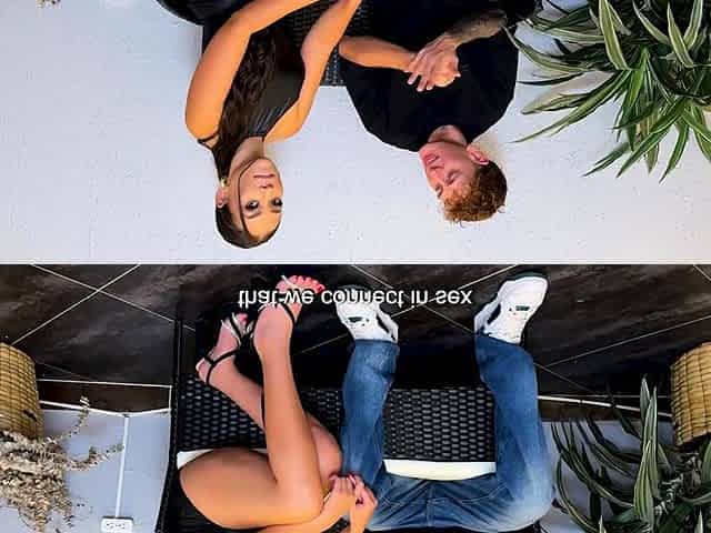 Sexy natural Latina fucks innocent guy in an interview,