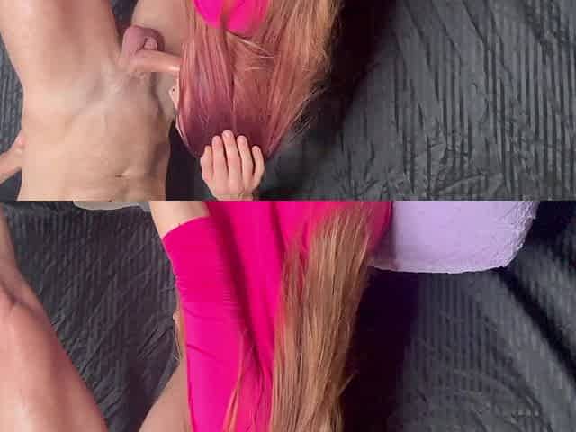 Hot Italian Artemisia Love Deepthroat Blowjob Session with Roman Gucci's Cock Long Hair Fetish Bts