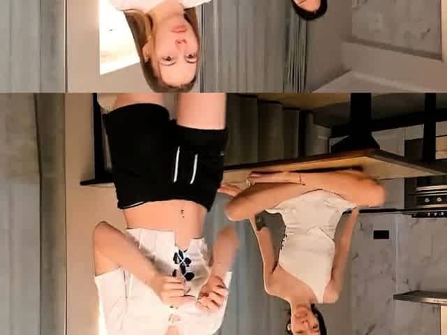 Close up with teen pussy pleased with dildo and vibrator