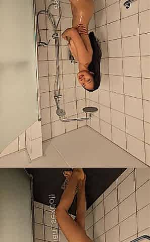 Carnal shower ritual with large titties and thick butt