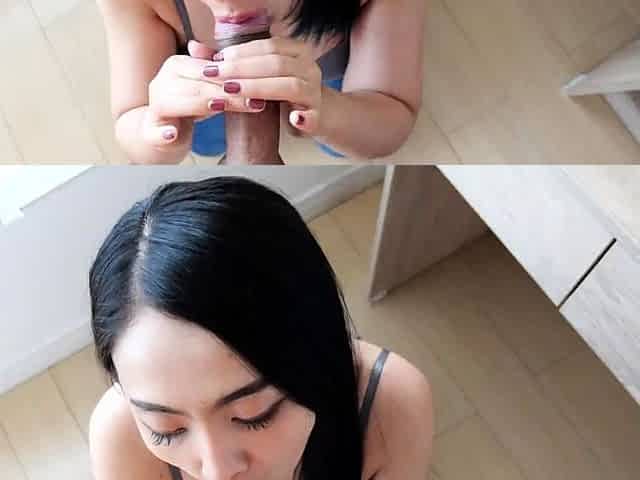 Sweet Asian Girl In Ripped Jeans - Xreindeers