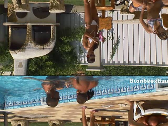 Pool party with some hot biki babes becomes an orgy