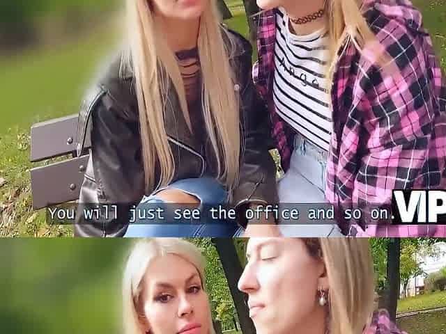 Hot And Playful Blonde Zlata Shine Is Cheating On Her Gf With A Big Boss