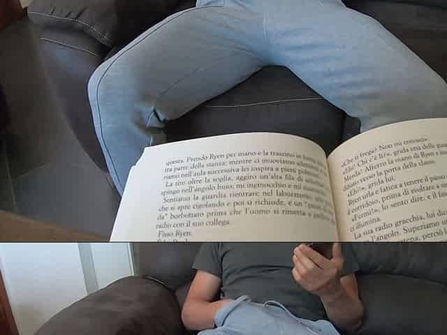 While Stepmom Reads, Cheeky and Shameless Stepson Watches Porn Pulls Out His Cock and Masturbates, She Loving Helps Him Cum